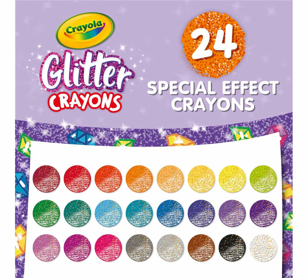 Glitter Crayons 24 Count
