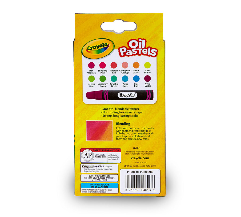 Neon Oil Pastels 12 ct.