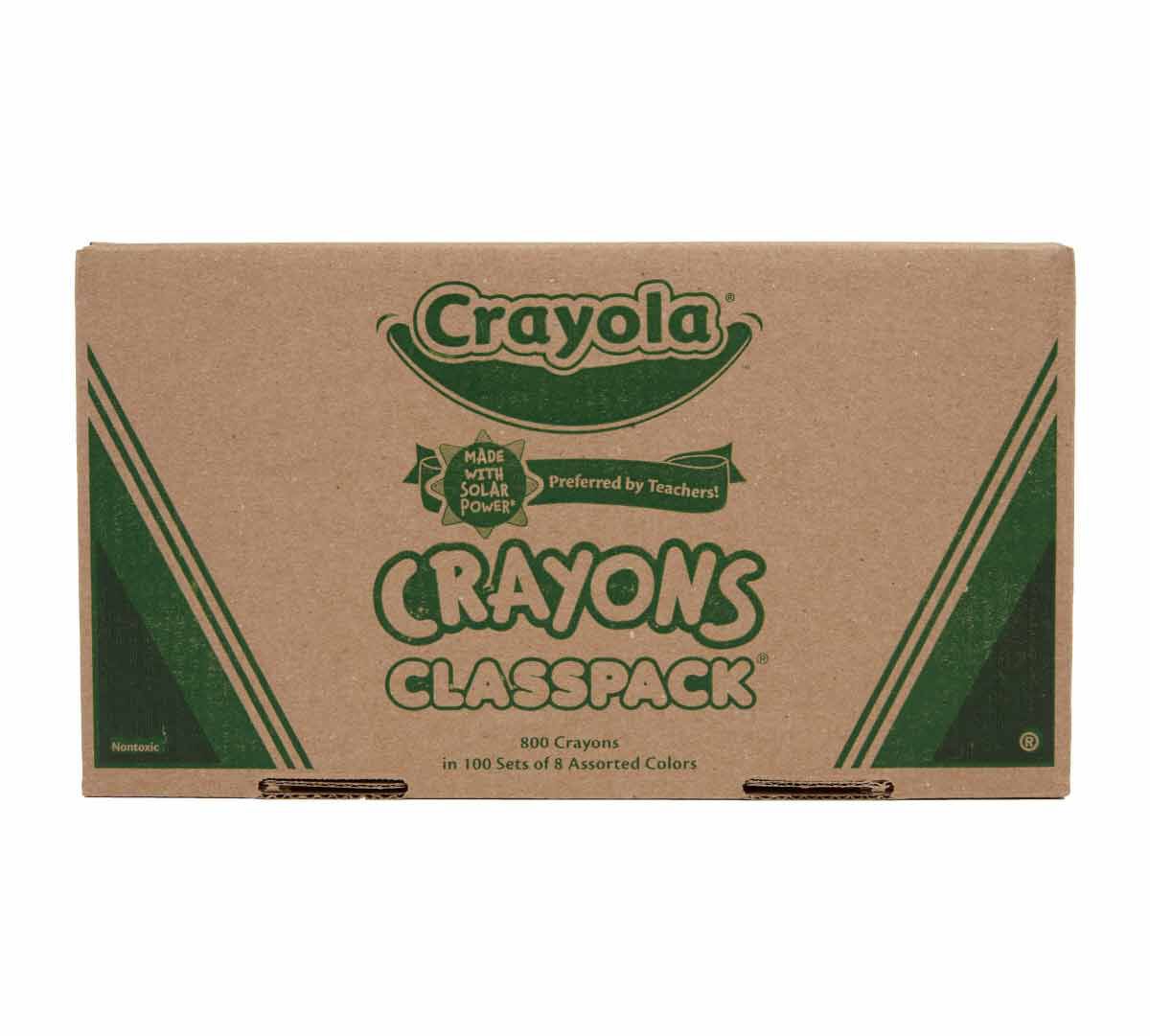 Classic Crayola Crayons Classpack 800 Count 8 Colors