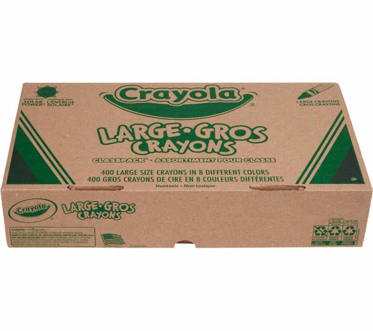 Large Crayon Classpack 400 Count 8 Colors