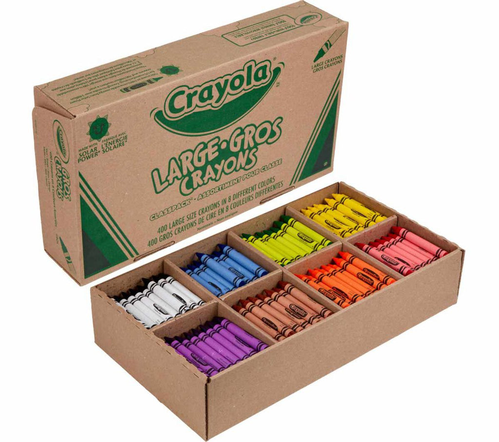 Large Crayon Classpack 400 Count 8 Colors
