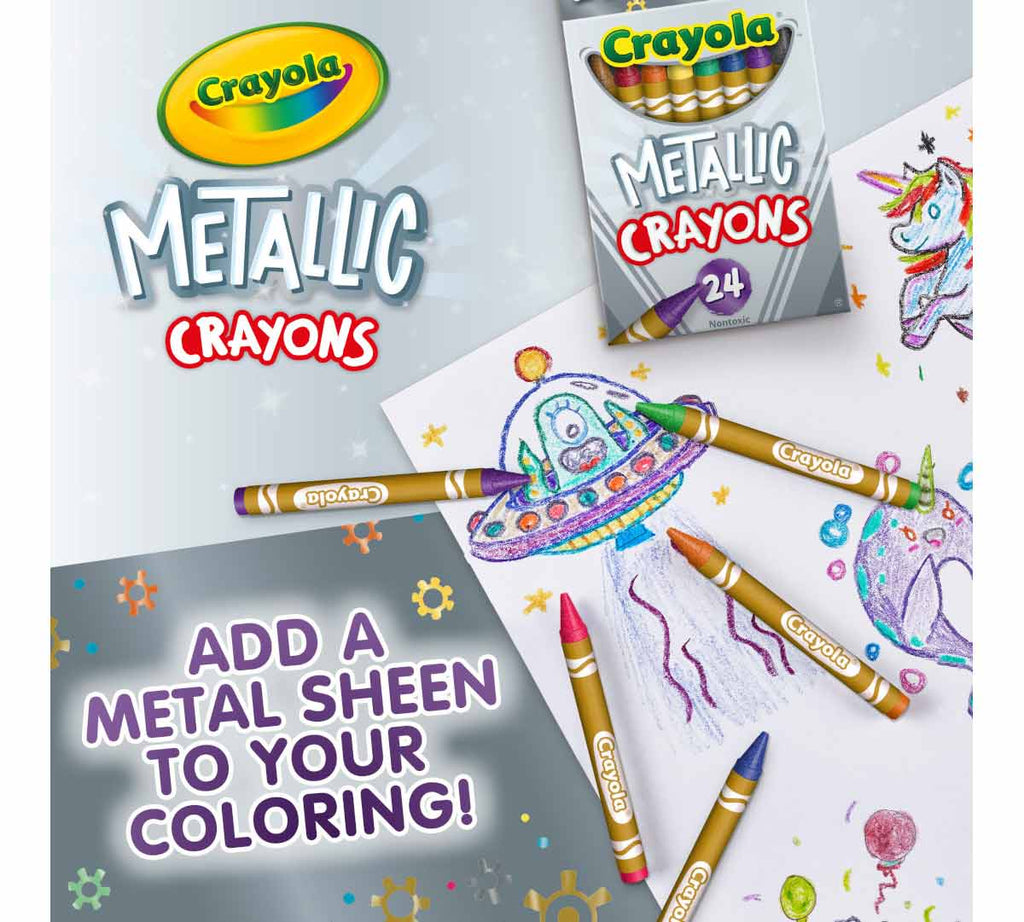 Metallic Crayons 24 Count