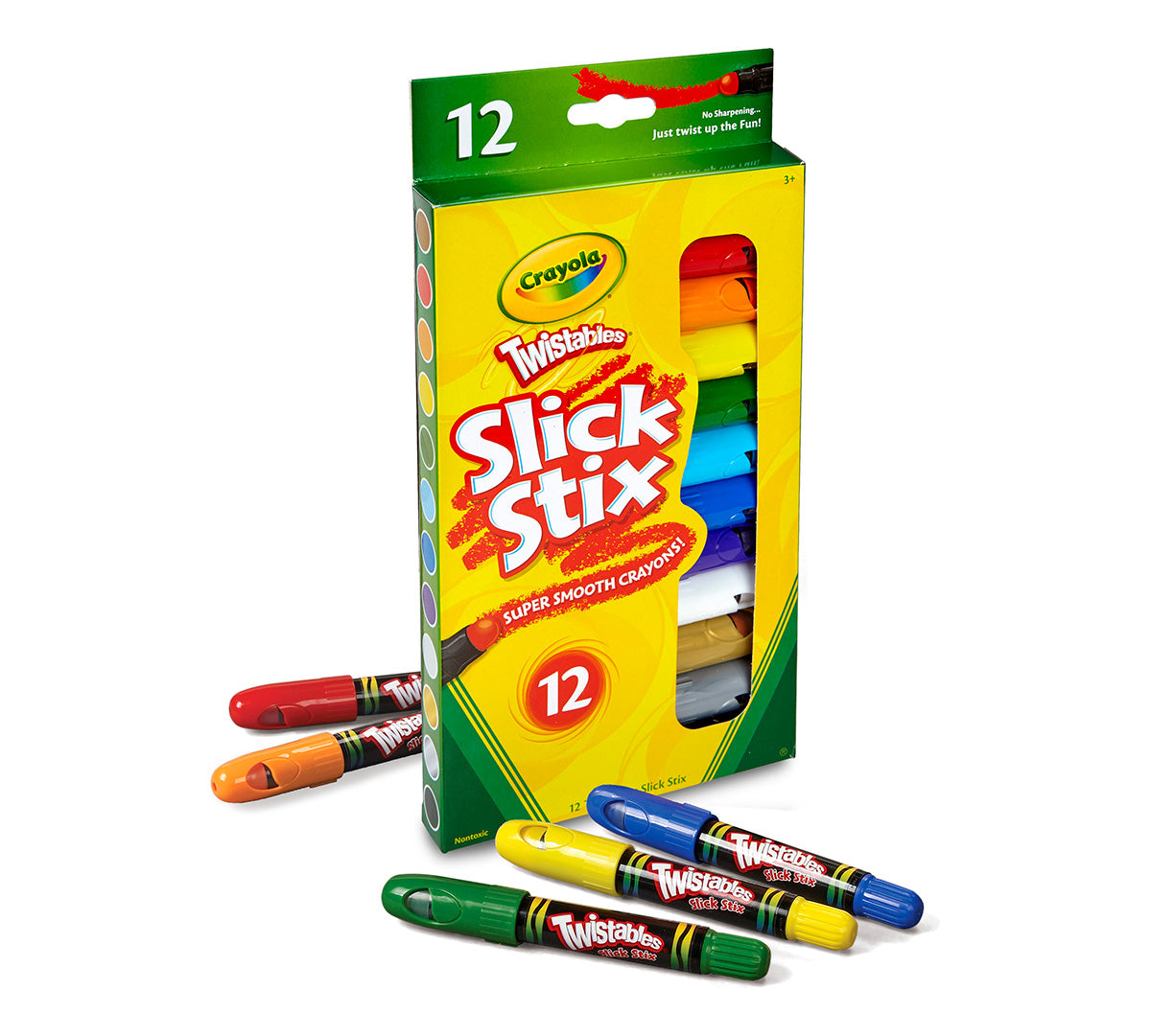 Twistables Slick Stix Super-Smooth Crayons 12 ct.