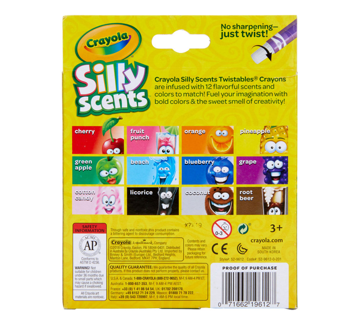 Silly Scents Mini Twistables Crayons Sweet Scents 12 Count