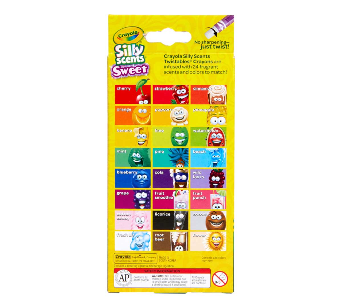 Silly Scents Mini Twistables Scented Crayons 24 Count
