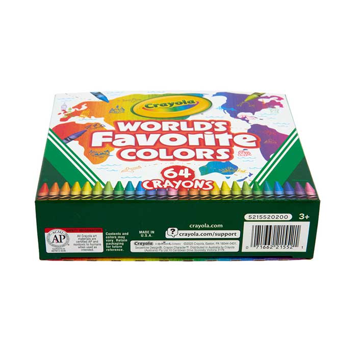 World's Favorite Colors 64 count Crayons