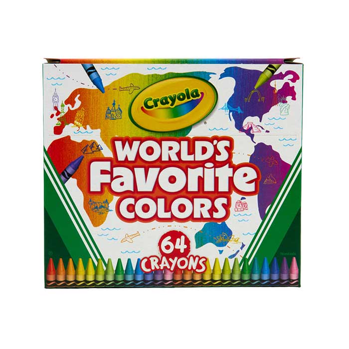 World's Favorite Colors 64 count Crayons