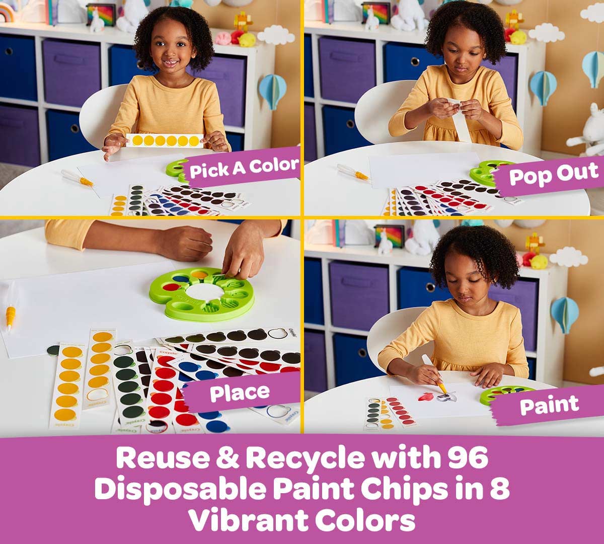 Washable Pop &amp; Paint Watercolor Palette