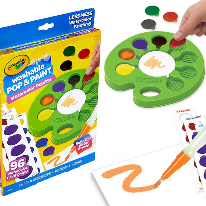 Washable Pop &amp; Paint Watercolor Palette