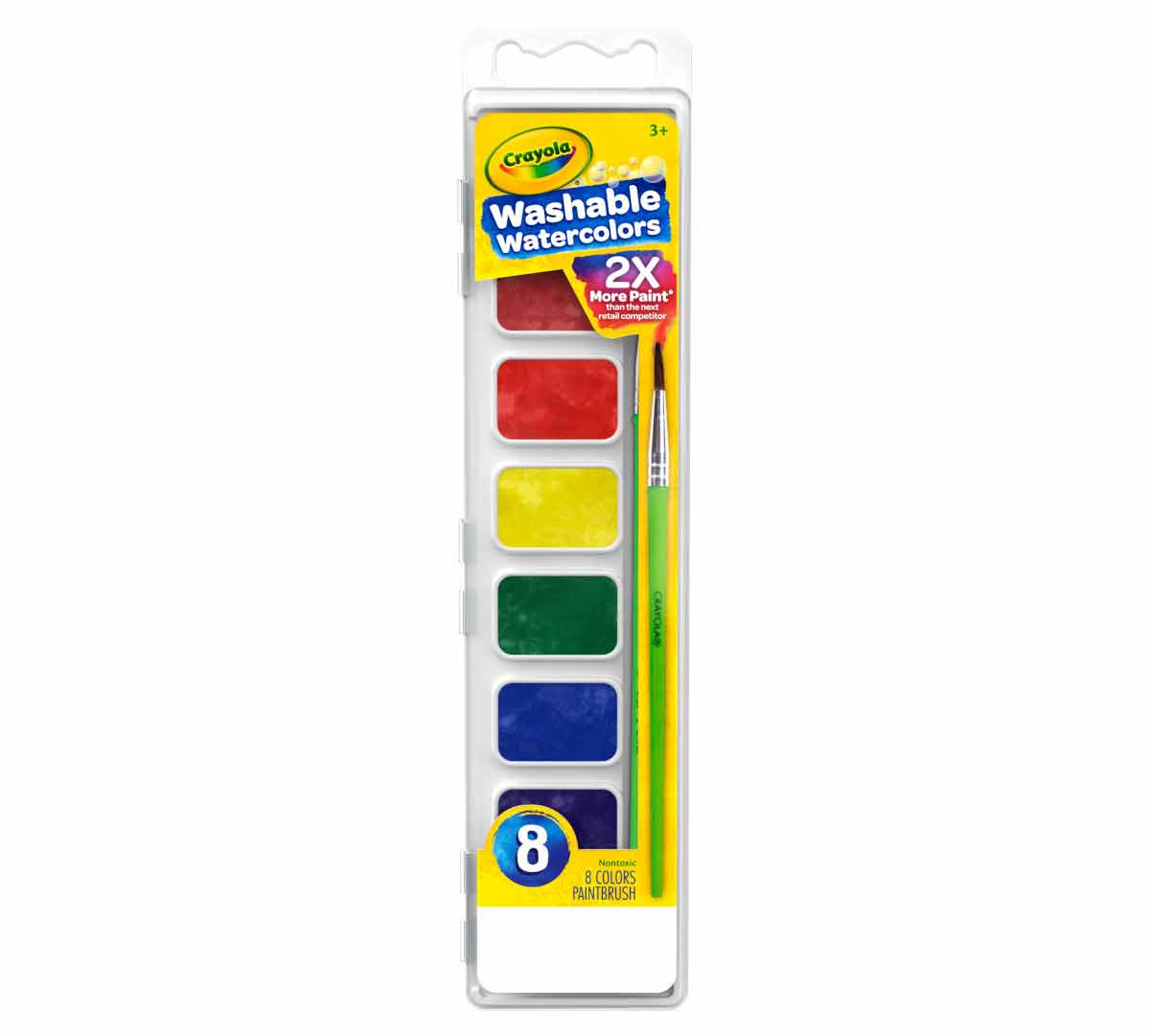 Washable Watercolor Paints 8 Count