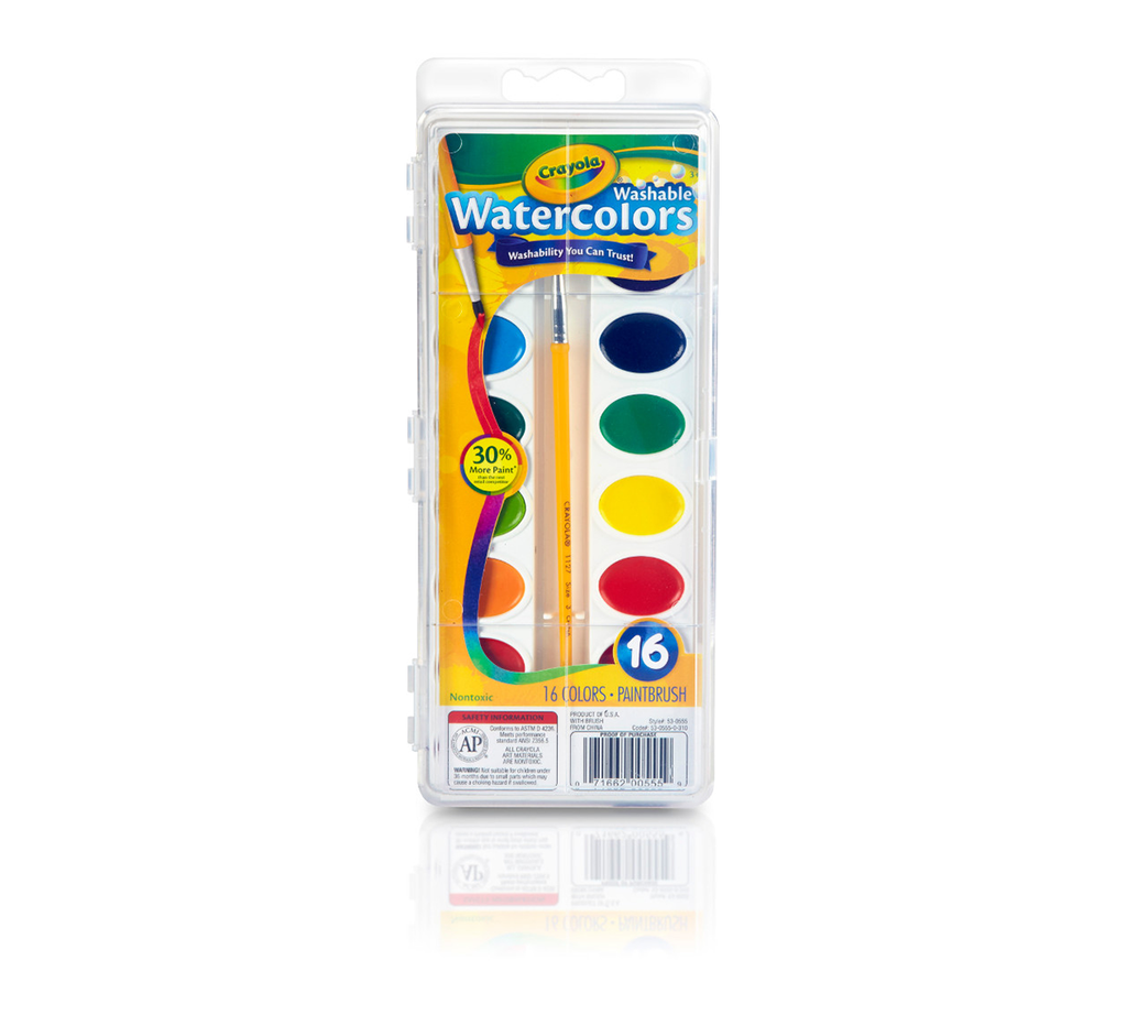 Washable Watercolors 16 Count