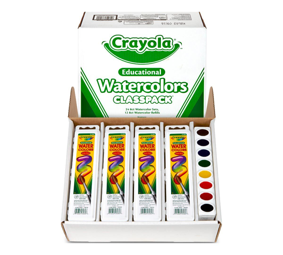 Watercolors Classpack 24 Count 8 Colors