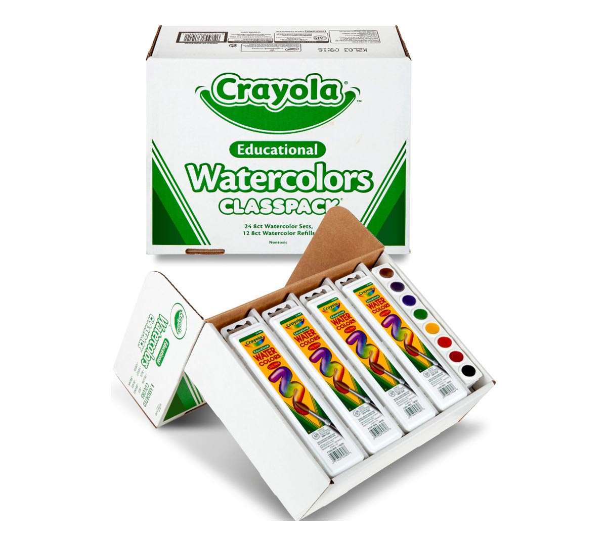Watercolors Classpack 24 Count 8 Colors