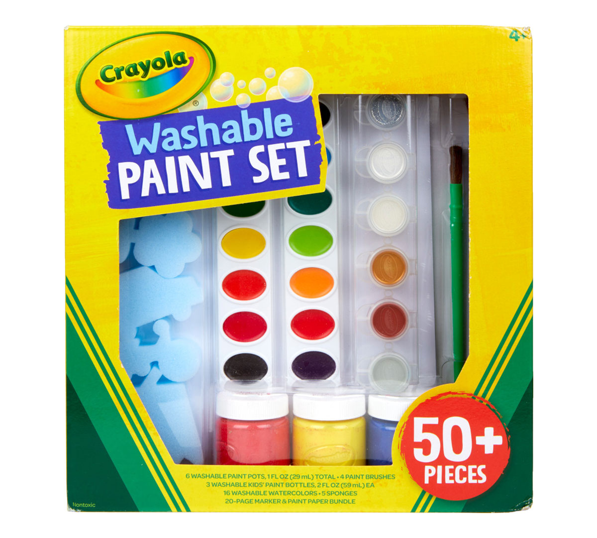 Washable Paint Set Over 50 Pieces