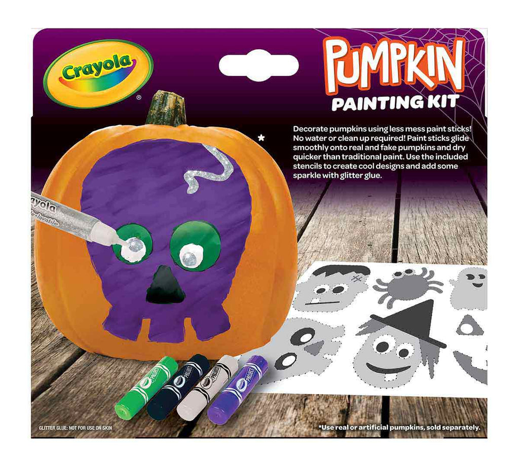 No Carve Pumpkin Decorating Kit with Paint Sticks