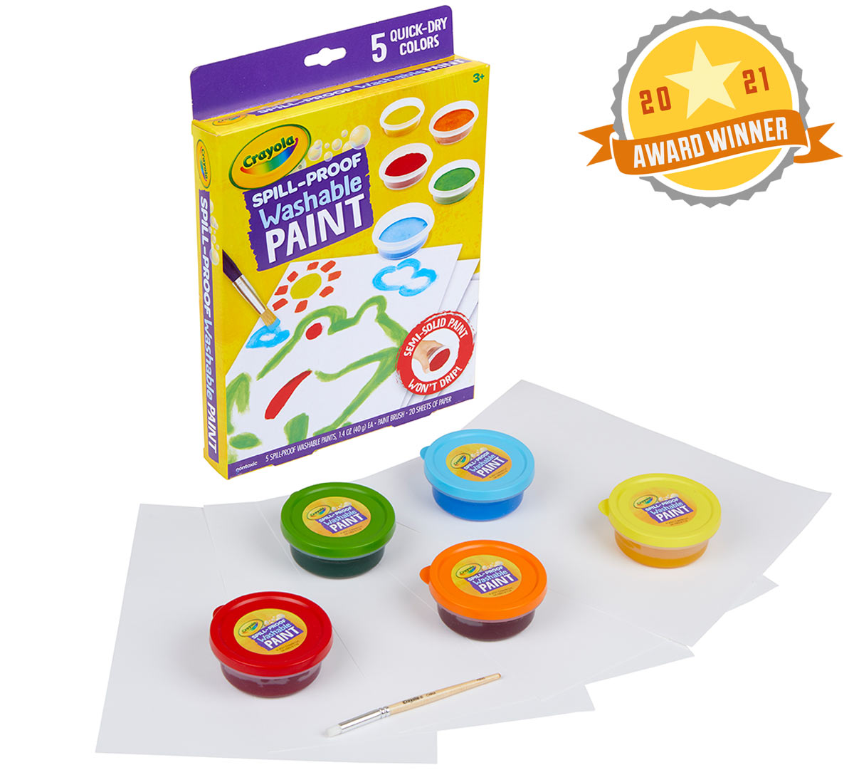 Spill Proof Washable Paint Set