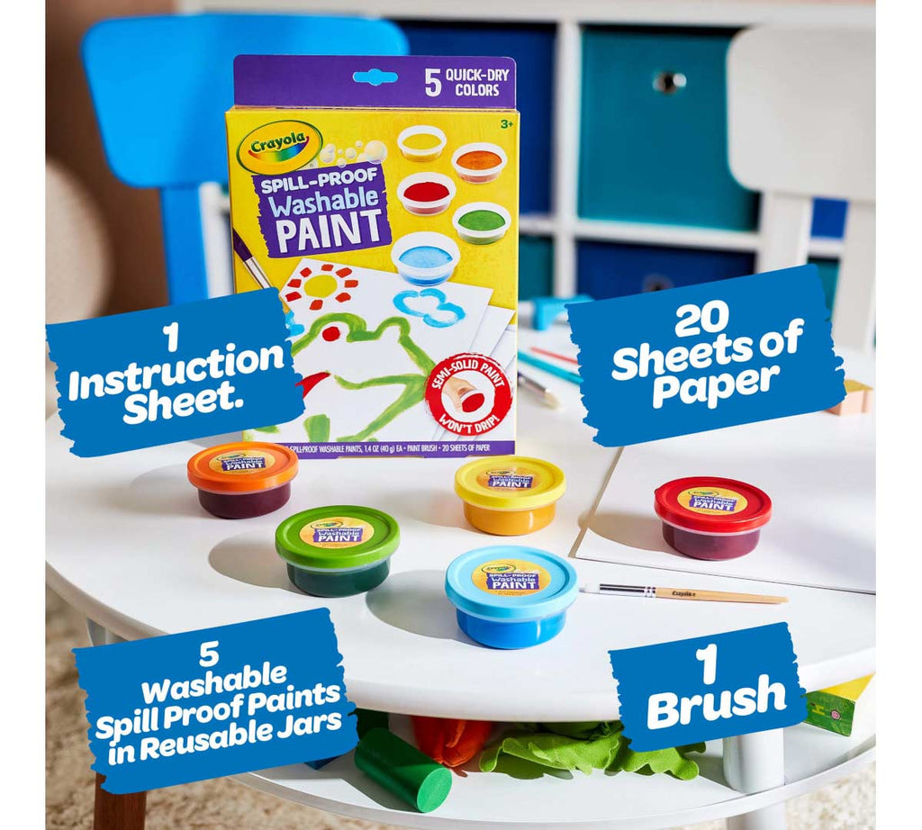 Spill Proof Washable Paint Set
