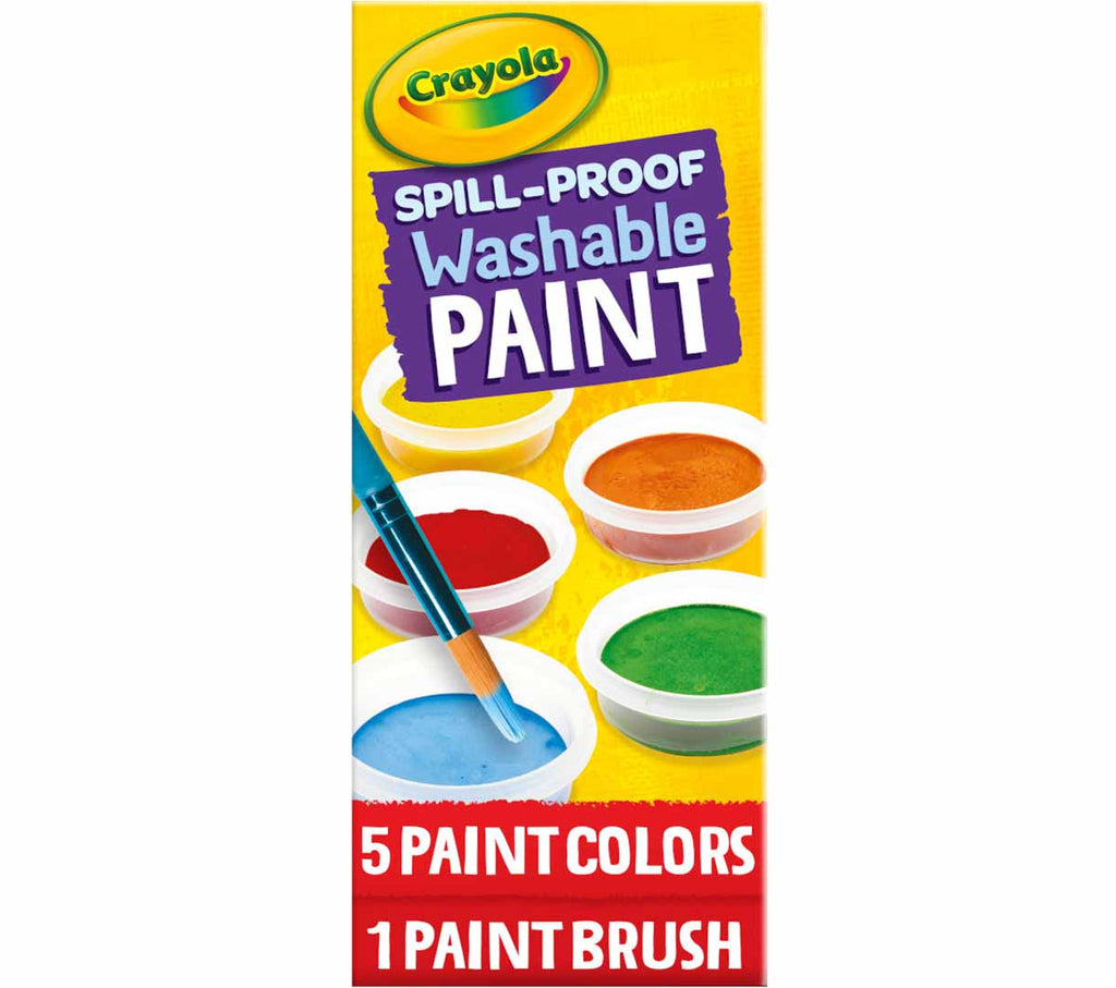 Spill Proof Washable Paint 5 count