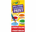 Spill Proof Washable Paint 5 count