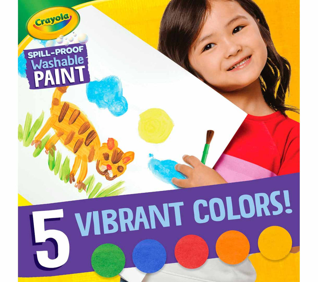 Spill Proof Washable Paint 5 count