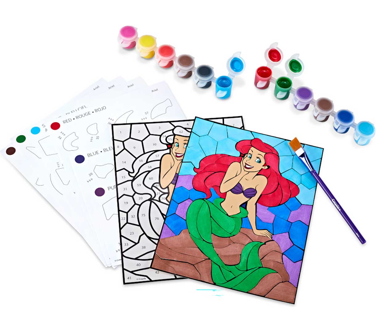 Paint &amp; Peel Mosaic Stickers Disney Princess