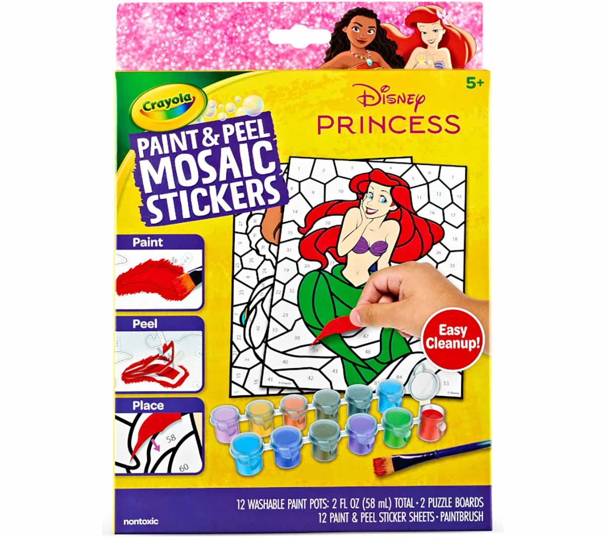 Paint &amp; Peel Mosaic Stickers Disney Princess