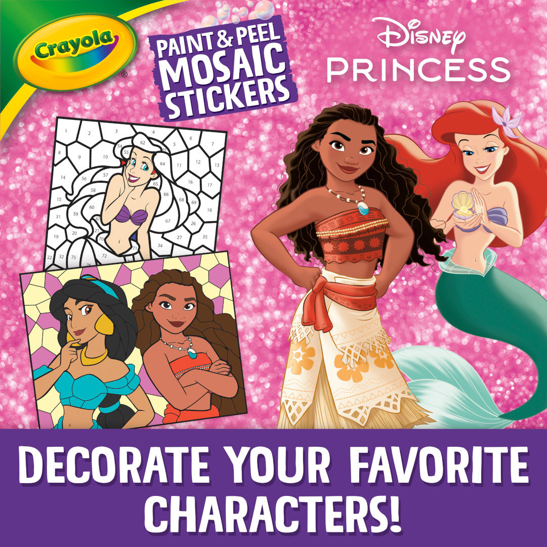 Paint &amp; Peel Mosaic Stickers Disney Princess