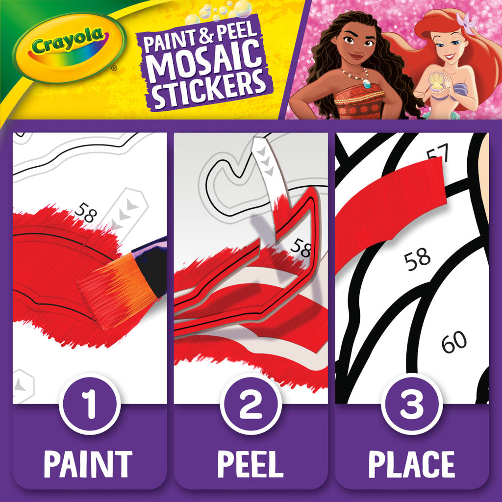 Paint &amp; Peel Mosaic Stickers Disney Princess