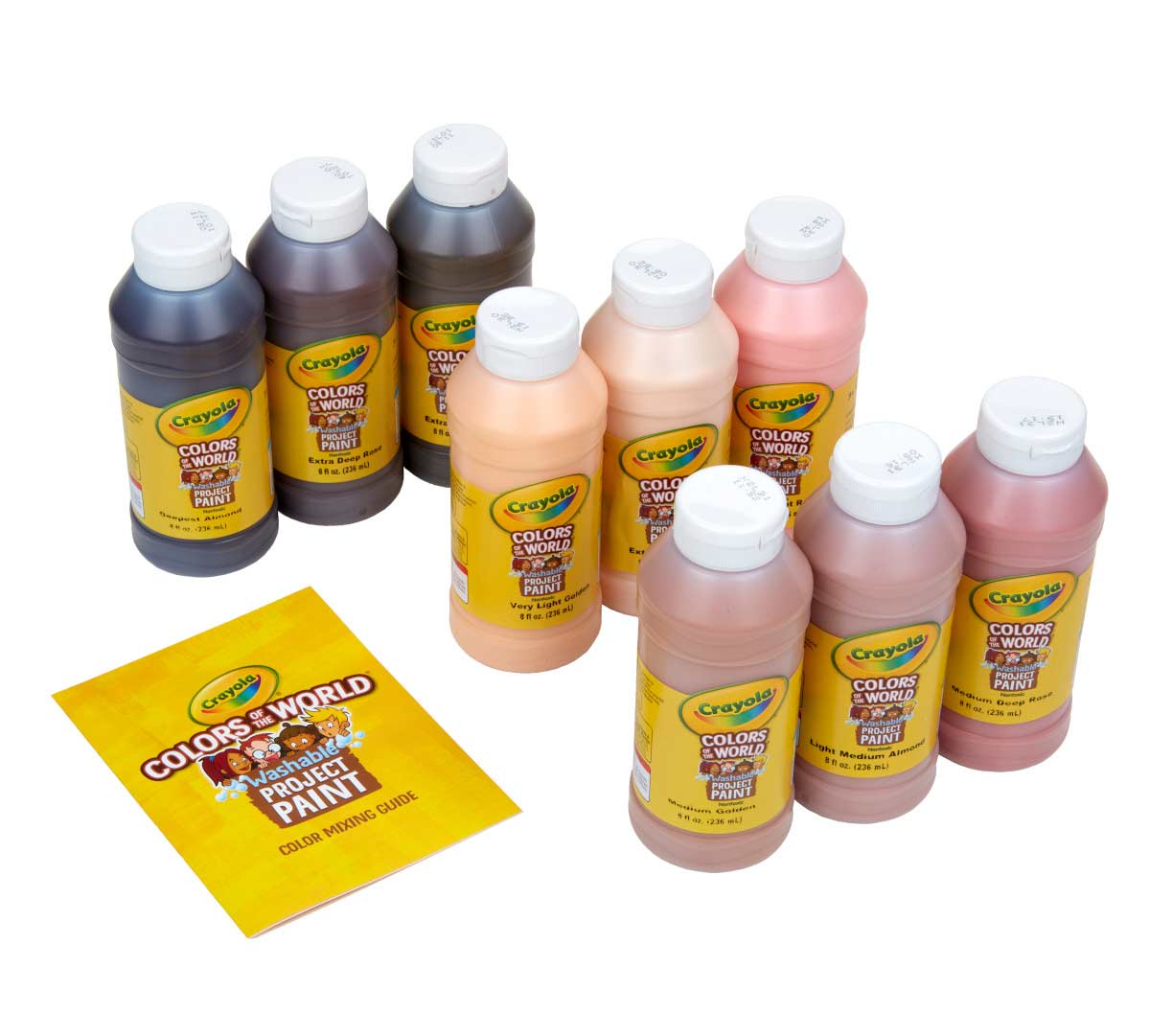 Colors of The World Washable Paint 9 Count 8 Ounce Bottles