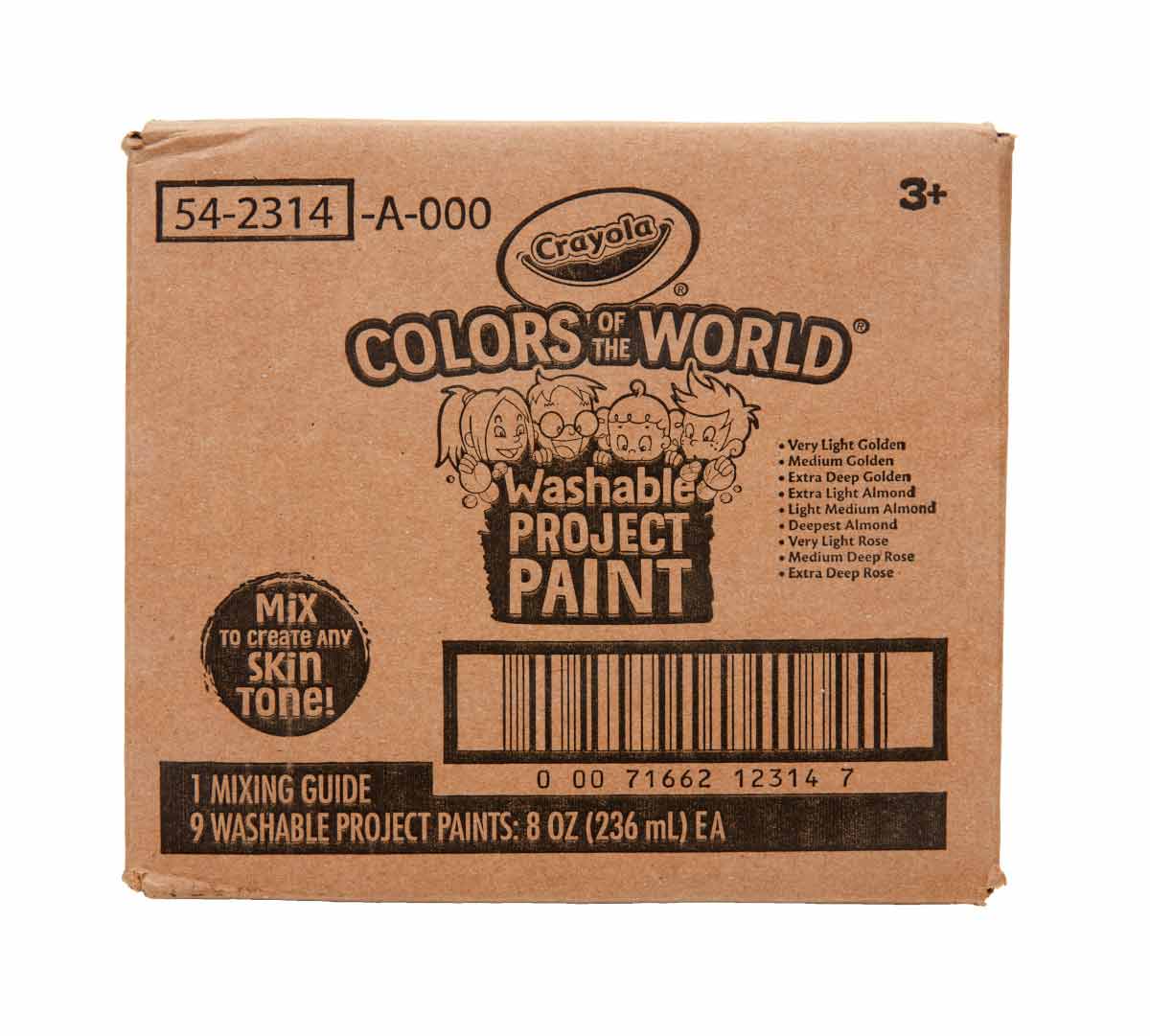 Colors of The World Washable Paint 9 Count 8 Ounce Bottles