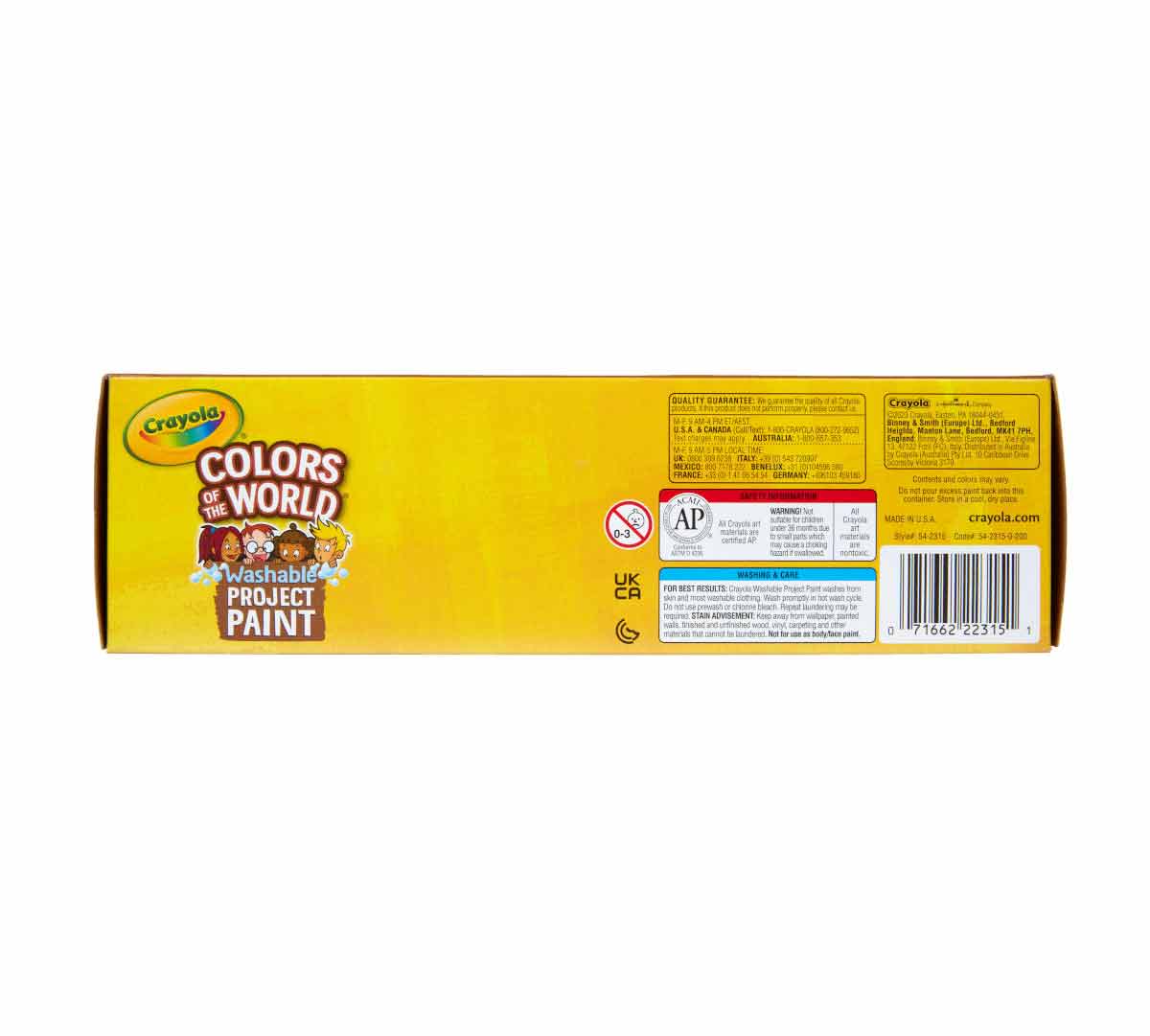 Colors of The World Washable Paint 10 Count 2 Ounce Bottles