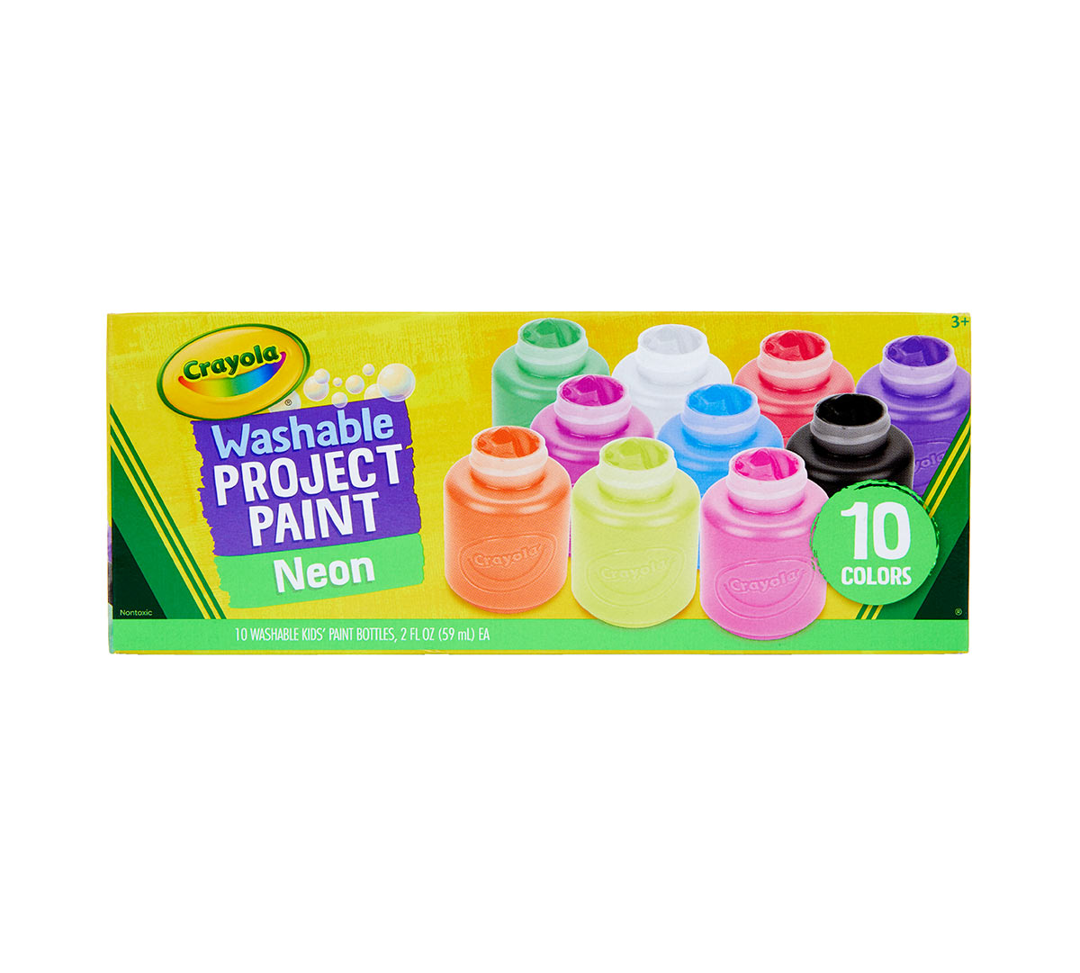 Washable Neon Paint 10 Count