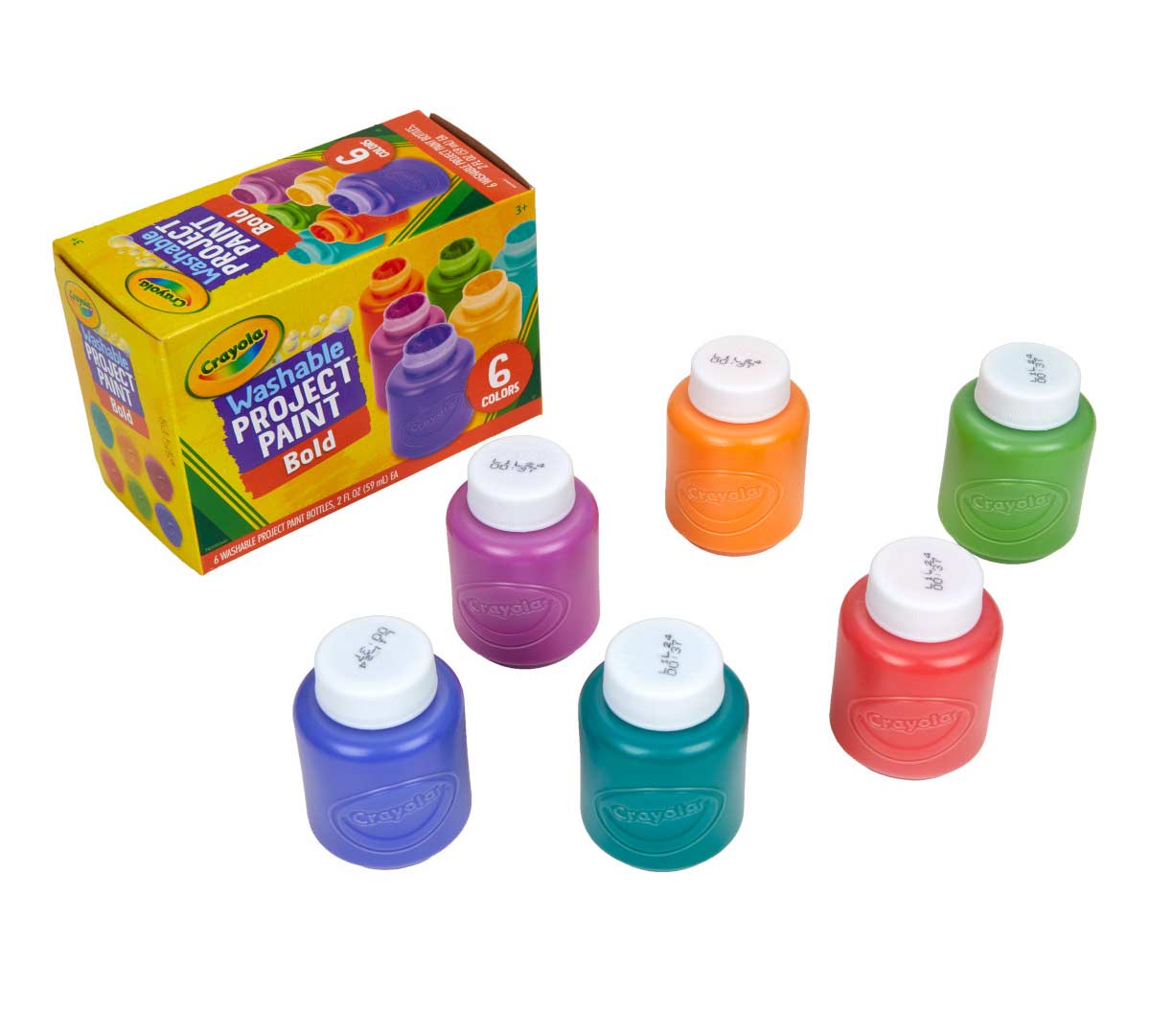 Washable Project Paint Set Bold Colors