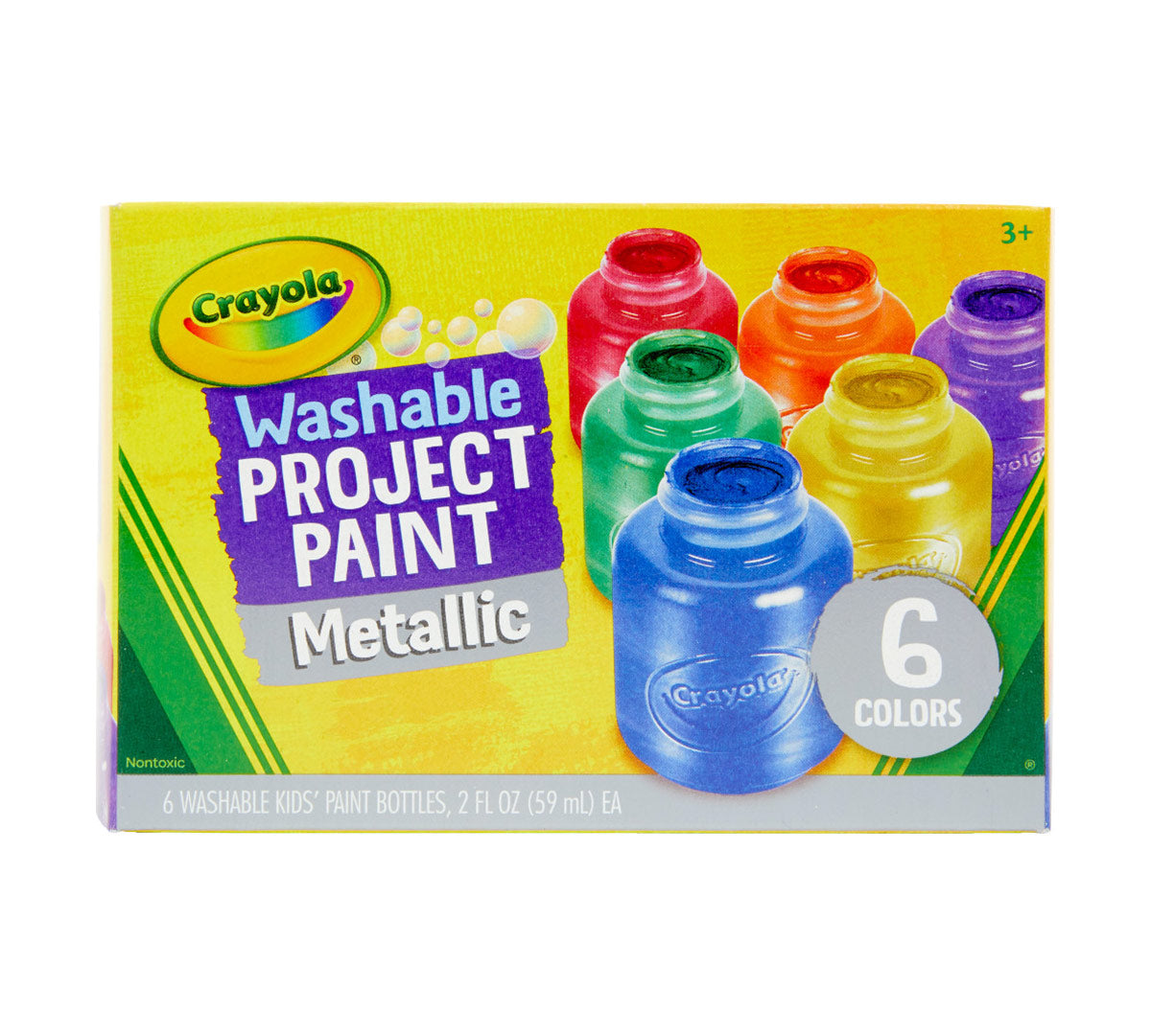 Washable Metallic Paint 6 Count