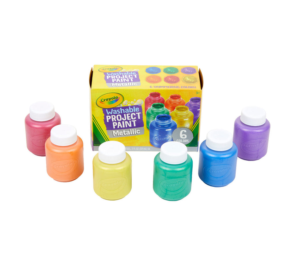 Washable Metallic Paint 6 Count