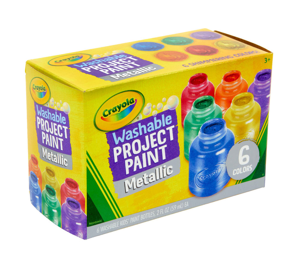 Washable Metallic Paint 6 Count