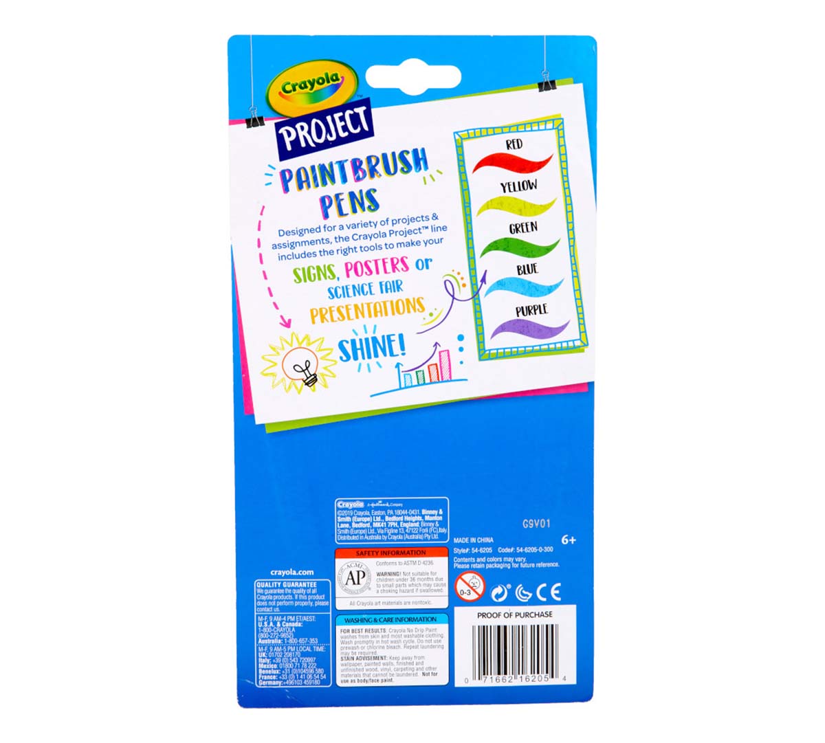 Crayola Project Paint Brush Pens 5 Count