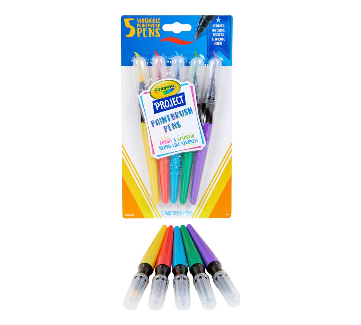 Crayola Project Paint Brush Pens 5 Count