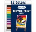 Acrylic Paint Sticks 12 Count