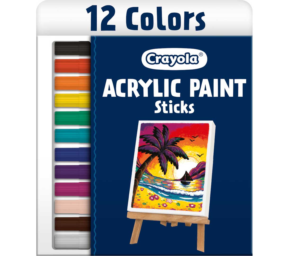 Acrylic Paint Sticks 12 Count