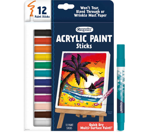 Acrylic Paint Sticks 12 Count