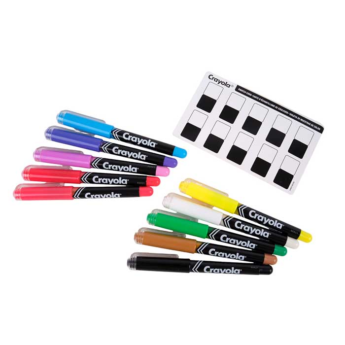 Brush Tip Acrylic Paint Markers 10 count
