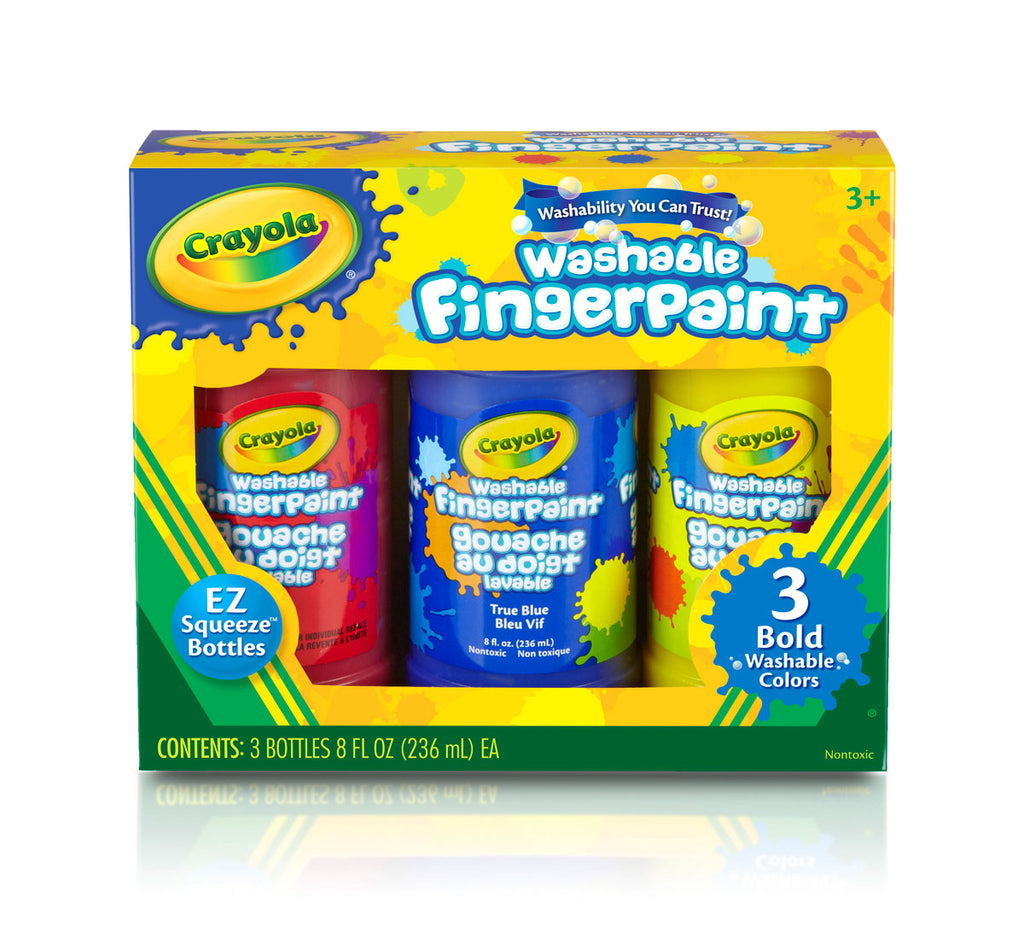Washable Bold Fingerpaint Primary Colors 3 ct.
