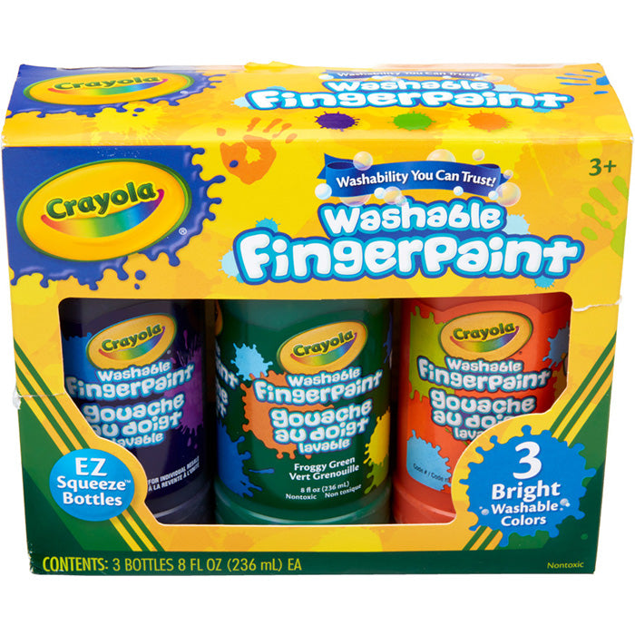 Washable Fingerpaint Secondary Colors 3 Count