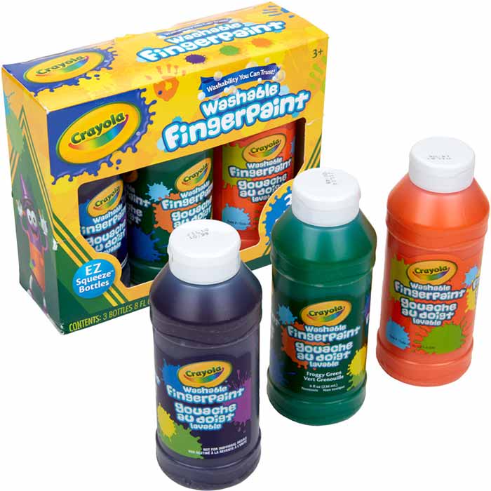 Washable Fingerpaint Secondary Colors 3 Count