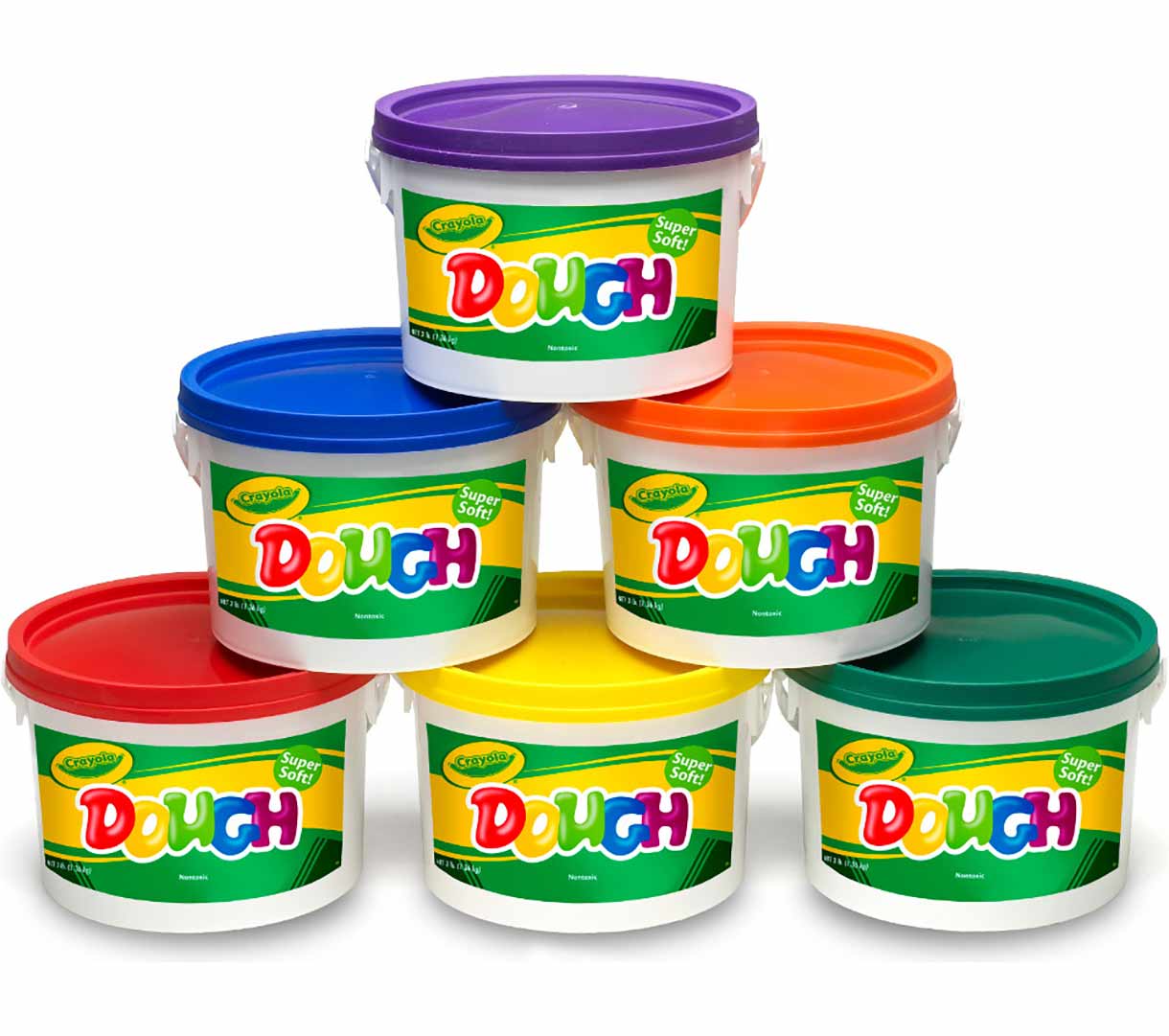 Crayola Dough Set 6 - 3LB Resealable Buckets