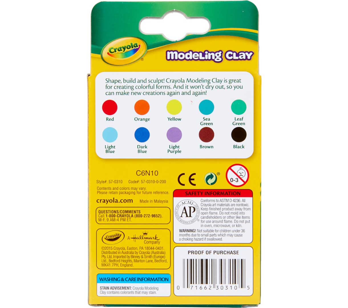 Modeling Clay Sticks 10 Count