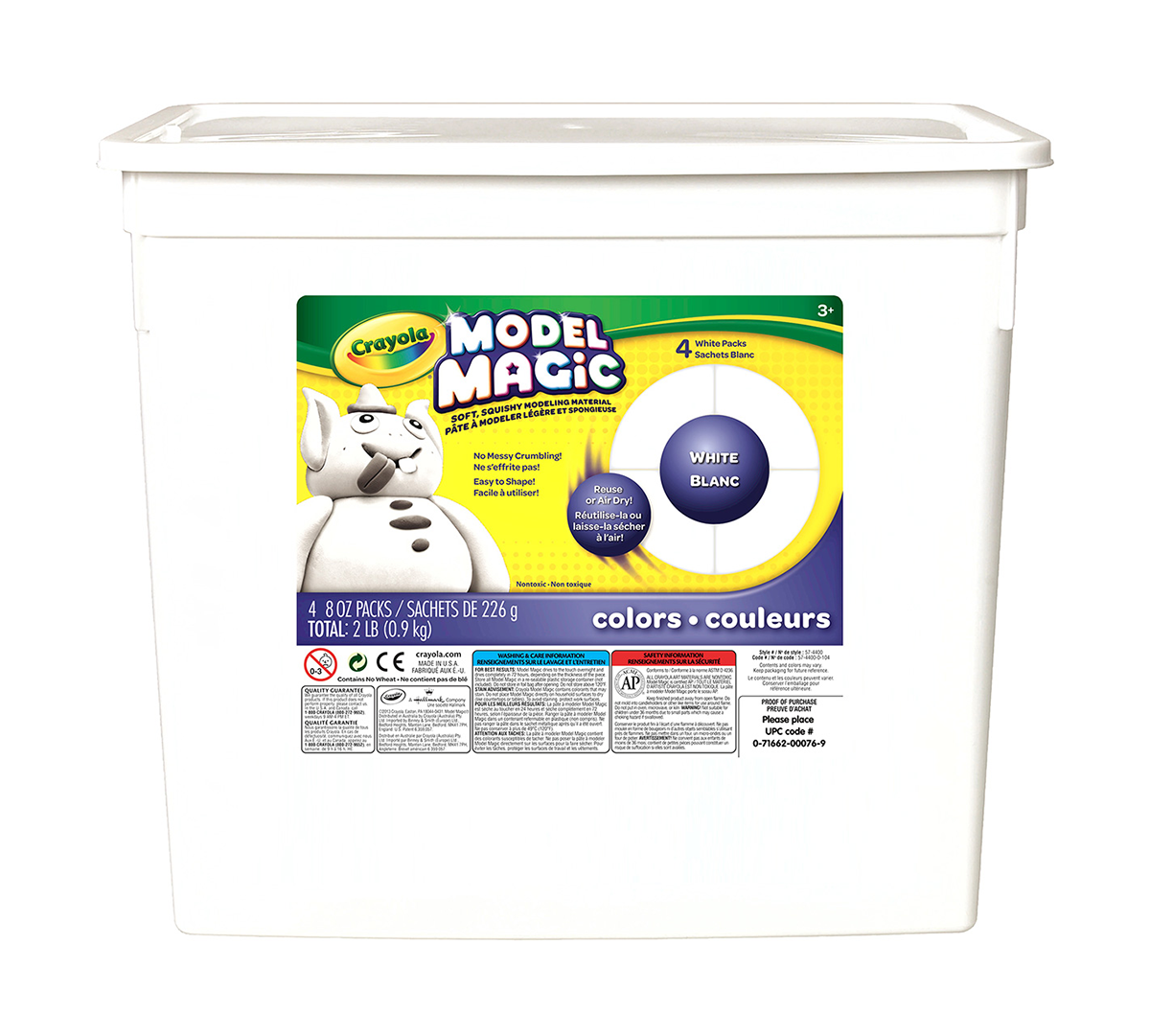 Model Magic 2lb Resealable Bucket White