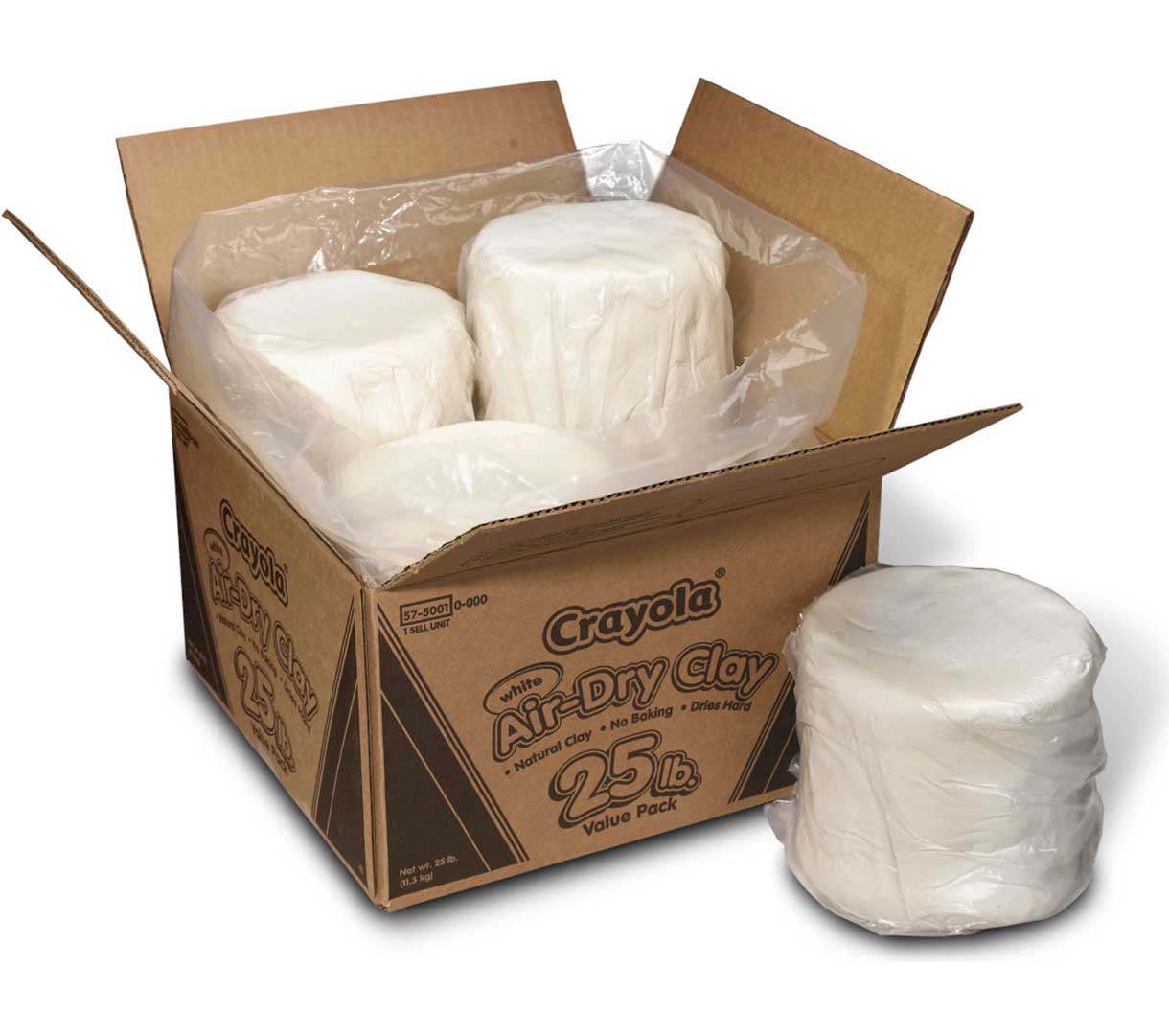 25 lb Air Dry Clay Value Pack White