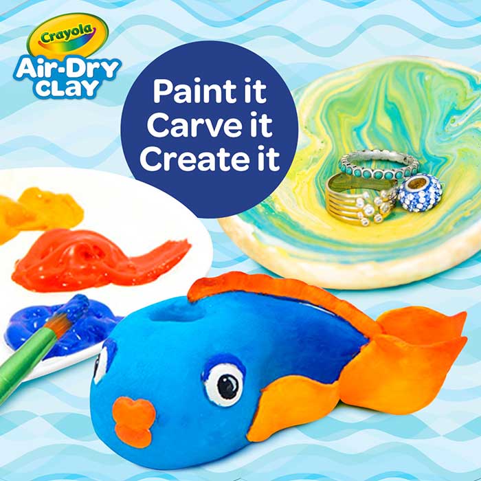 Air Dry Clay Tub 2.5lb Resealable Bucket Choose Your Color